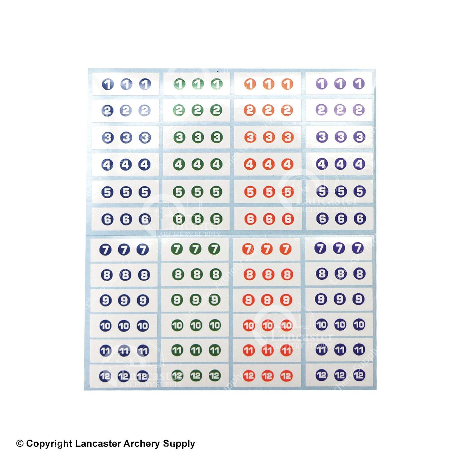 Bohning Wrap Around Arrow Number Decals 3 Bohning Wrap Around Arrow Number Decals