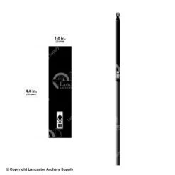 Bohning Solid Color Wrap 4" (Small 17/64) -ArrowPro Shop 1480296 black