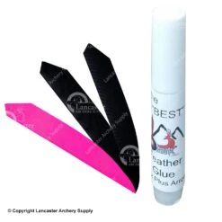 Ozark SWAG Bag Target Maxx 4.5" Complete Feather Package -ArrowPro Shop 1610022 hotpink black