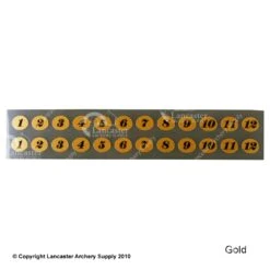 Gunstar Tail Numbers -ArrowPro Shop 2010017 gold