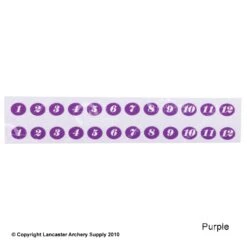 Gunstar Tail Numbers -ArrowPro Shop 2010017 purple