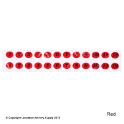 Gunstar Tail Numbers -ArrowPro Shop 2010017 red