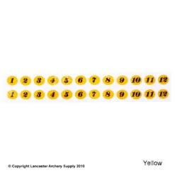 Gunstar Tail Numbers -ArrowPro Shop 2010017 yellow
