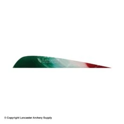 Gateway 5" Parabolic Patriot Feather -ArrowPro Shop 2270049 green white red