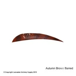 Trueflight Barred 4" RW Round Back Feather -ArrowPro Shop 5200005 barredautumnbrown