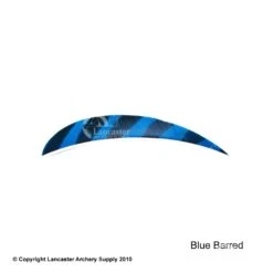 Trueflight Barred 4" RW Round Back Feather -ArrowPro Shop 5200005 barredblue