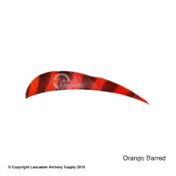 Trueflight Barred 4" RW Round Back Feather -ArrowPro Shop 5200005 barredorange