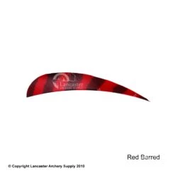 Trueflight Barred 4" RW Round Back Feather -ArrowPro Shop 5200005 barredred