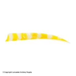 Trueflight Brite Stripes 5" RW & LW Shield Back Feather 13 Trueflight Brite Stripes 5" RW & LW Shield Back Feather -ArrowPro Shop 5200007 yel white