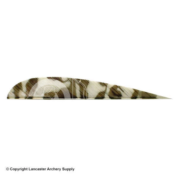 Trueflight Camo 4" RW Round Back Feather 3 Trueflight Camo 4" RW Round Back Feather