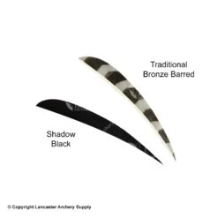 Trueflight 4" Round Back Feathers (18 Count Combo Pack) -ArrowPro Shop 5200011 black