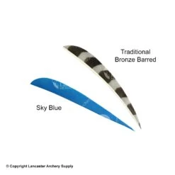 Trueflight 4" Round Back Feathers (18 Count Combo Pack) -ArrowPro Shop 5200011 blue