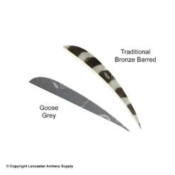 Trueflight 4" Round Back Feathers (18 Count Combo Pack) -ArrowPro Shop 5200011 gray