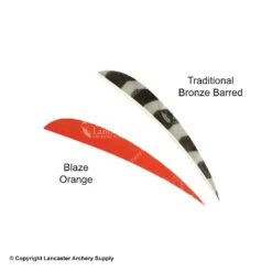 Trueflight 4" Round Back Feathers (18 Count Combo Pack) -ArrowPro Shop 5200011 orange