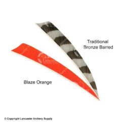 Trueflight 4" Shield Back Feathers (18 Count Combo Pack) -ArrowPro Shop 5200012 orange