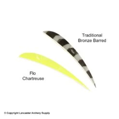 Trueflight 5" Round Back Feathers (18 Count Combo Pack) -ArrowPro Shop 5200013 chartreuse