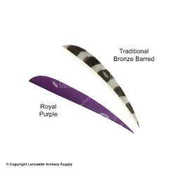 Trueflight 5" Round Back Feathers (18 Count Combo Pack) -ArrowPro Shop 5200013 purple