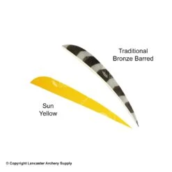 Trueflight 5" Round Back Feathers (18 Count Combo Pack) -ArrowPro Shop 5200013 yellow
