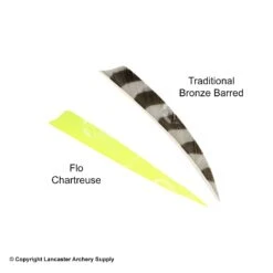 Trueflight 5" Shield Back Feathers (18 Count Combo Pack) -ArrowPro Shop 5200014 chartreuse