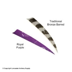 Trueflight 5" Shield Back Feathers (18 Count Combo Pack) -ArrowPro Shop 5200014 purple