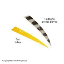 Trueflight 5" Shield Back Feathers (18 Count Combo Pack) -ArrowPro Shop 5200014 yellow
